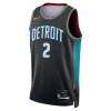 Män Detroit Pistons Tröja Cade Cunningham Nike 2025-26 City Edition Svart Swingman